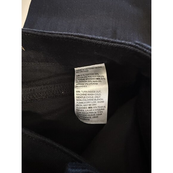 Chicos So Slimming Girlfriend Slim Leg Jeans~Size 0.5R/6R~Black Denim L13 01 - Picture 8 of 8